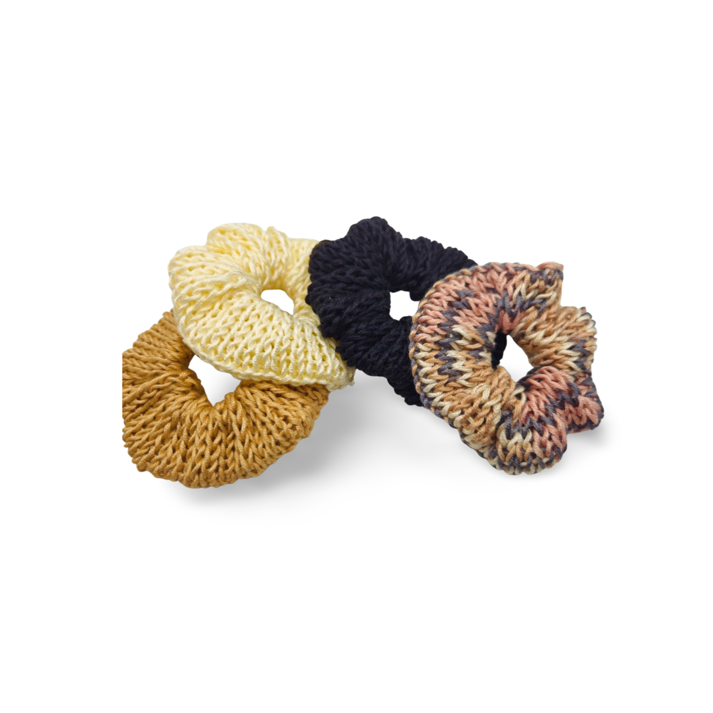 Bamboo Hair Scrunchies - Bianca La Luna Knits