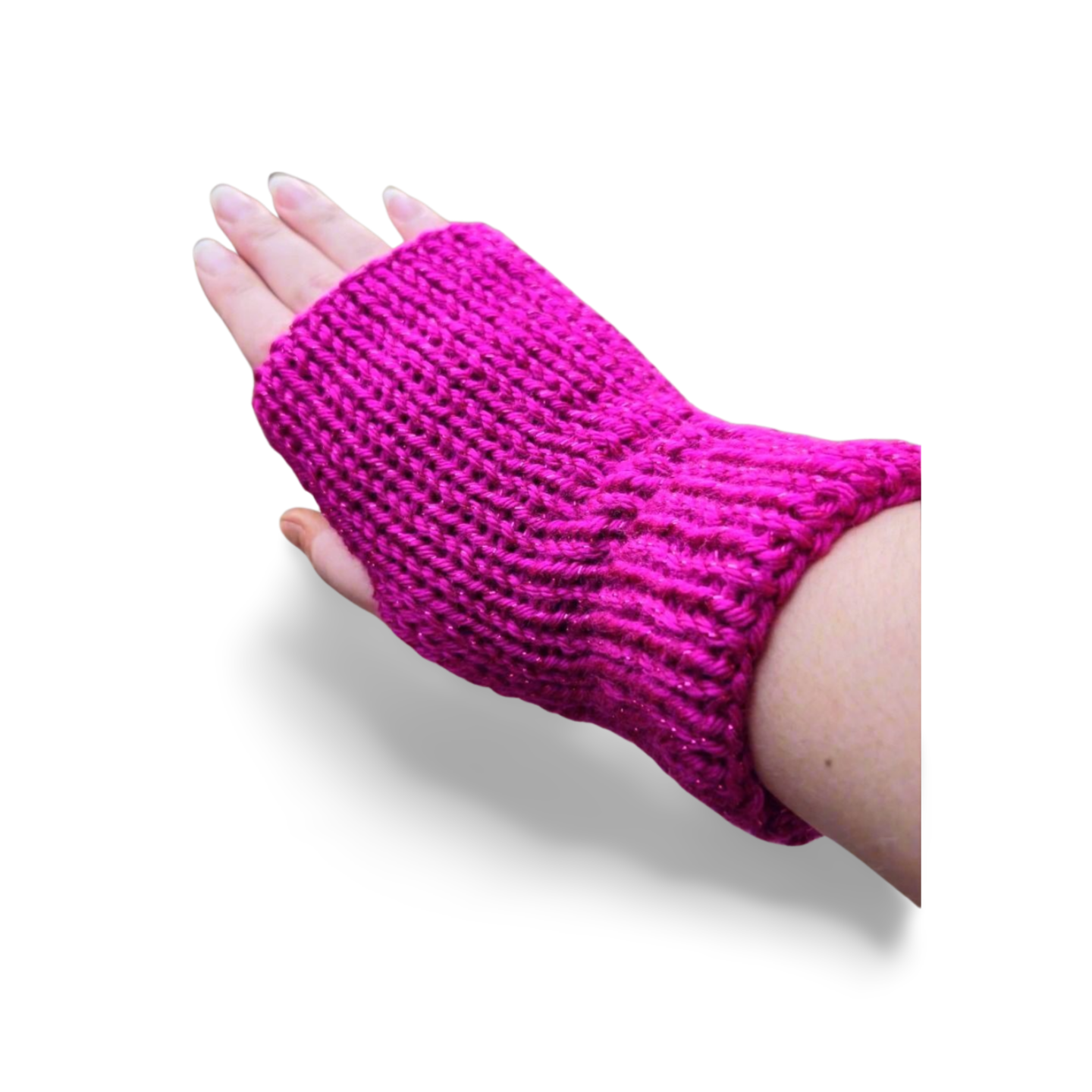 Fingerless Gloves with a Hint of Sparkle