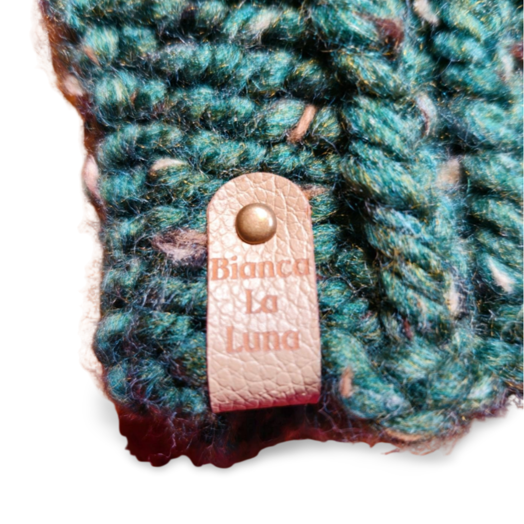 Green Beanie with Pompom