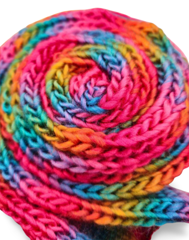 Soft Rainbow Scarf - Bianca La Luna Knits