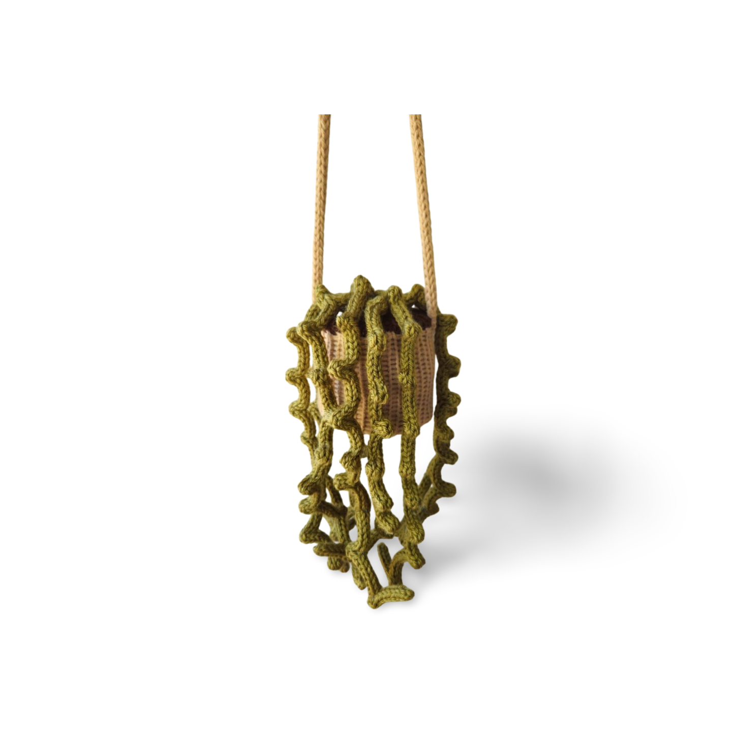 String of Pearls Hanging Plant - Bianca La Luna Knits