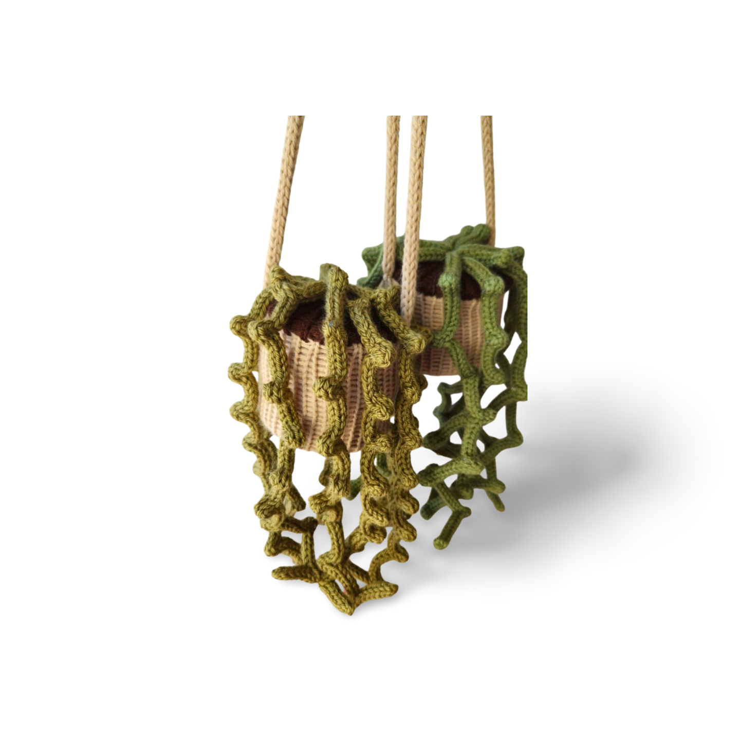 String of Pearls Hanging Plant - Bianca La Luna Knits