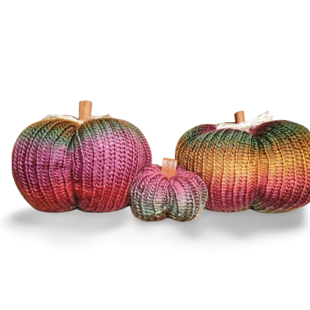 Autumn Colours Pumpkins - Bianca La Luna Knits