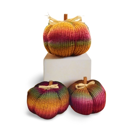 Autumn Colours Pumpkins - Bianca La Luna Knits