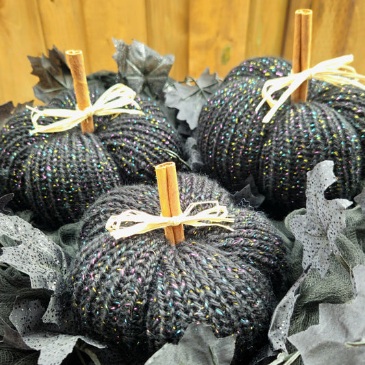 Black Sparkly Pumpkins