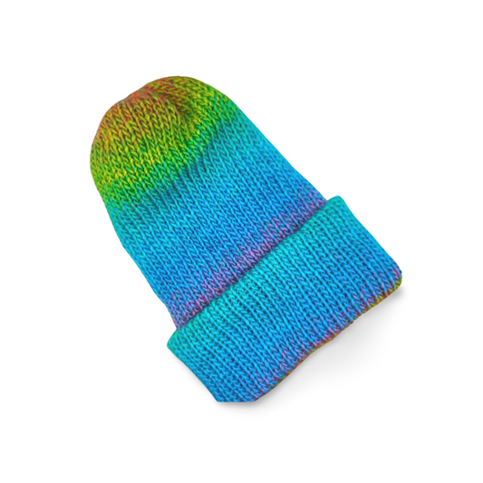Electric Rainbow Reversible Beanie