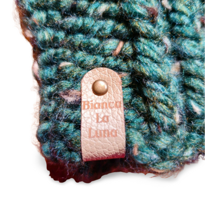 Green Beanie with Pompom
