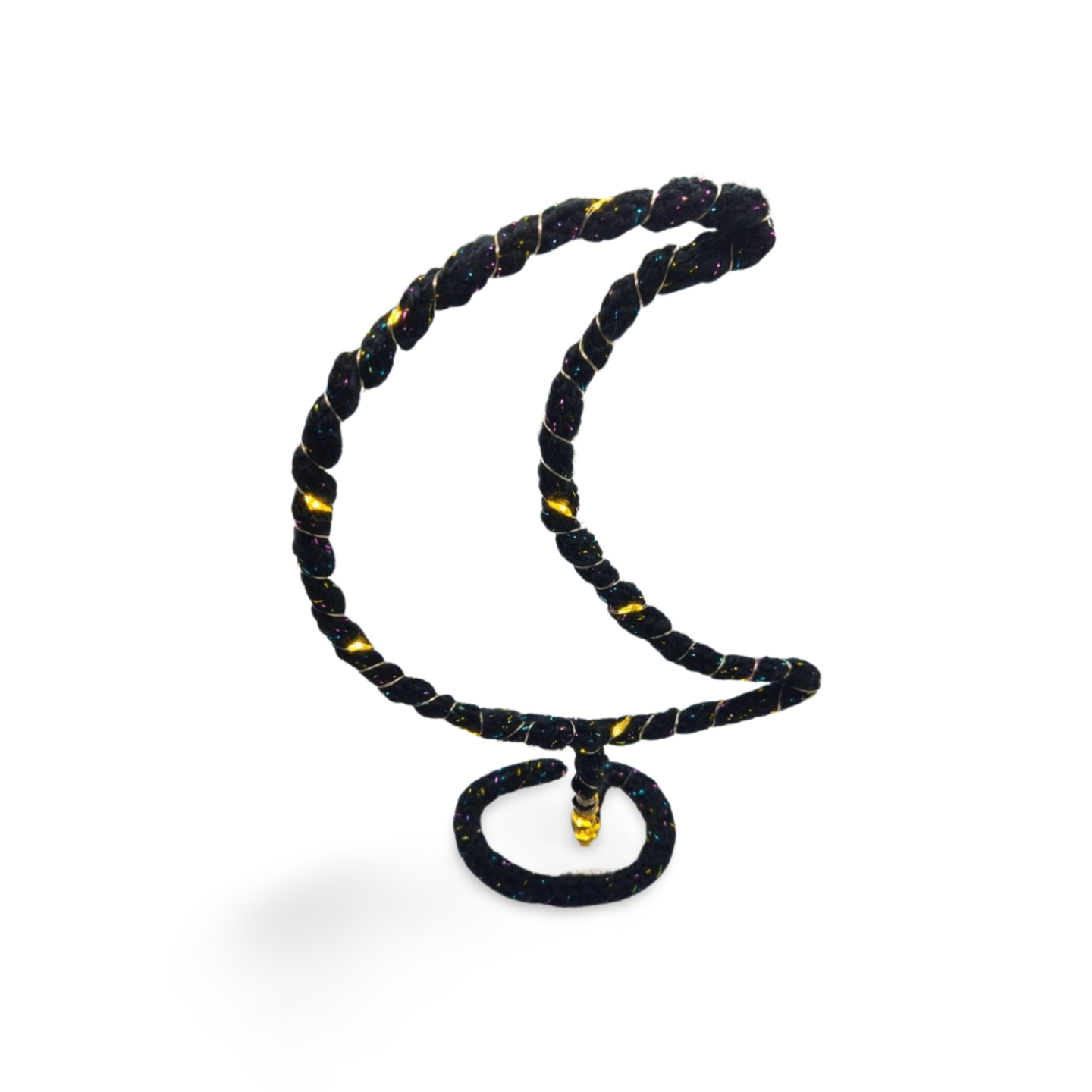 Light Up Moon Wire Art Decoration
