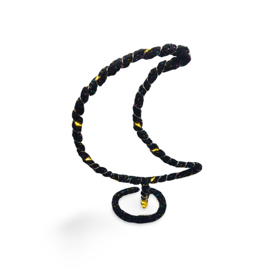 Light Up Moon Wire Art Decoration