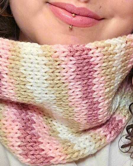 Multicoloured Cowl Scarf