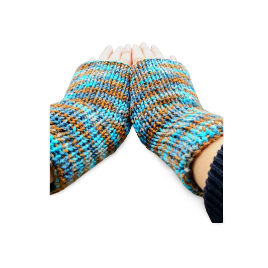Multicoloured Fingerless Gloves