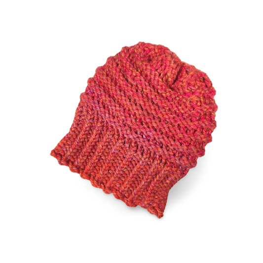 Orange Multicoloured Beanie - Bianca La Luna Knits