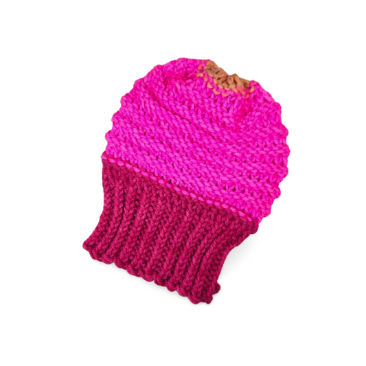 Pink and Purple Beanie