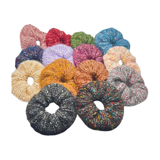 Soft Multicoloured Hair Scrunchies