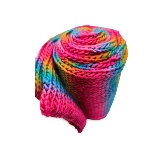 Soft Rainbow Scarf - Bianca La Luna Knits