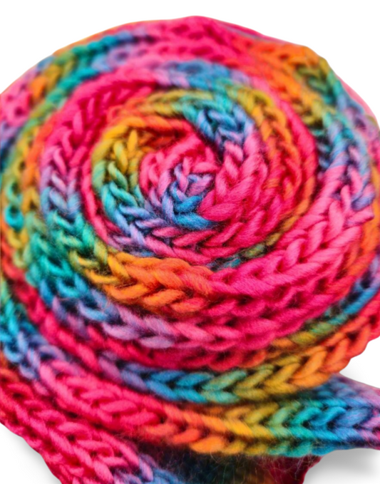 Soft Rainbow Scarf - Bianca La Luna Knits