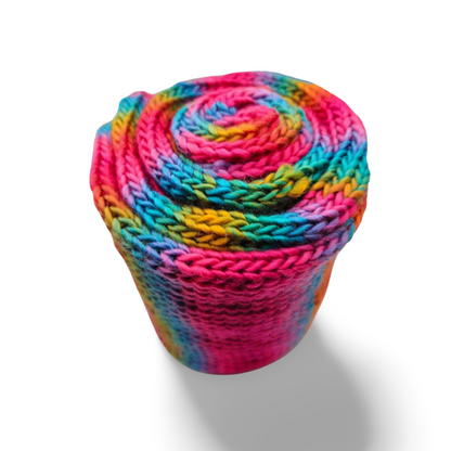 Soft Rainbow Scarf - Bianca La Luna Knits