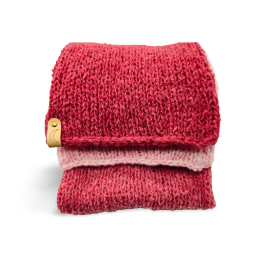 Soft Shades of Red and Pink Scarf