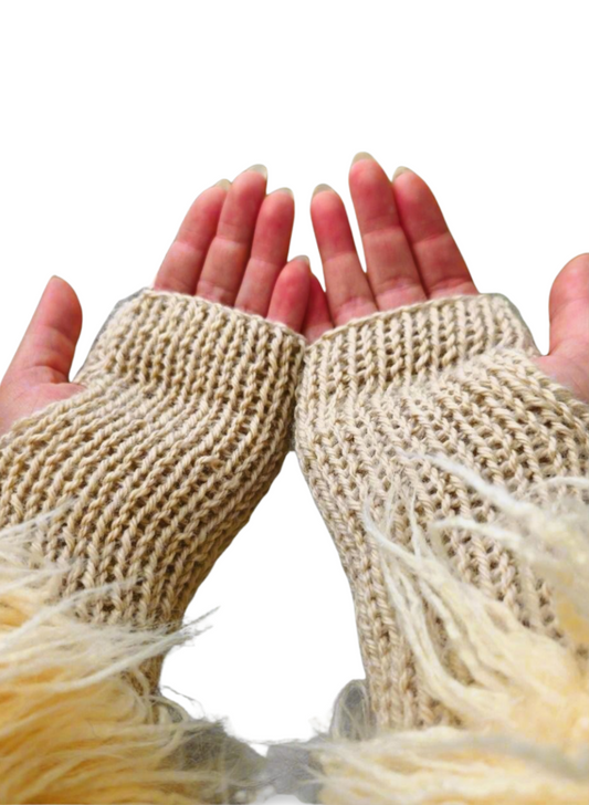 Sustainable Soft Fingerless Gloves
