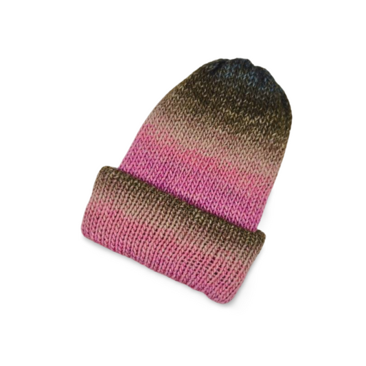 Wild Violets Reversible Beanie - Bianca La Luna Knits