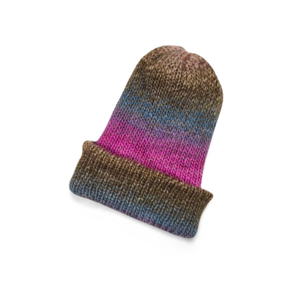 Wild Violets Reversible Beanie - Bianca La Luna Knits