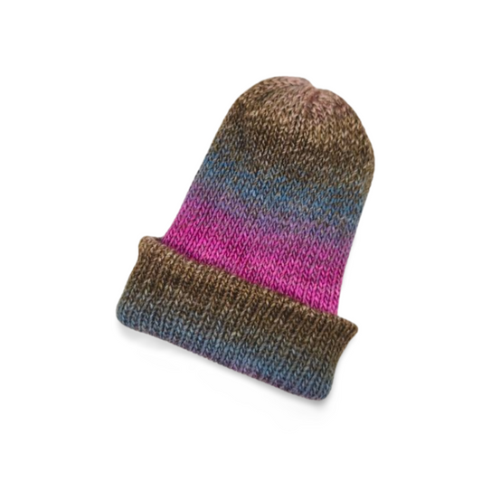 Wild Violets Reversible Beanie - Bianca La Luna Knits